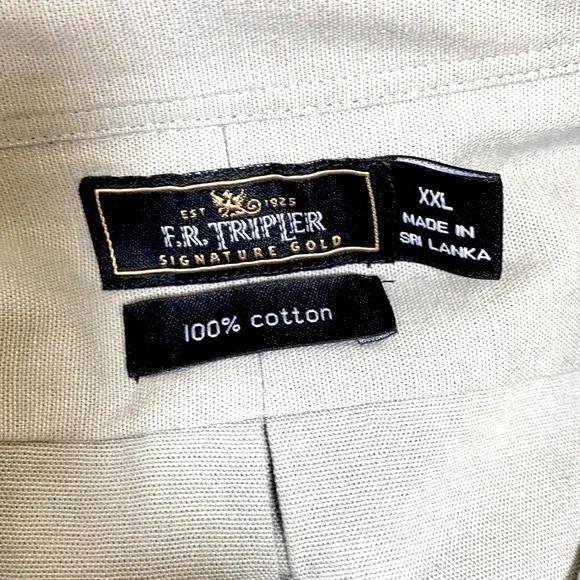 NWOT F. R. TripLer Cotton Shirt XXL - Picture 6 of 7